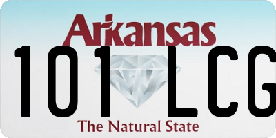 AR license plate 101LCG