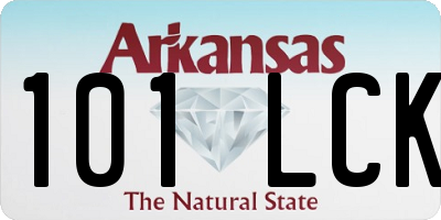 AR license plate 101LCK