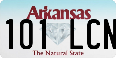 AR license plate 101LCN