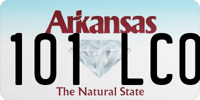AR license plate 101LCO