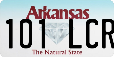 AR license plate 101LCR