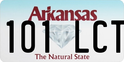 AR license plate 101LCT