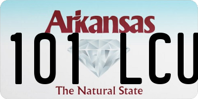 AR license plate 101LCU