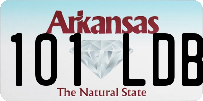 AR license plate 101LDB