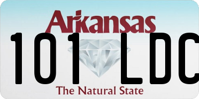 AR license plate 101LDC