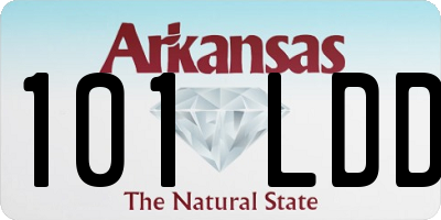 AR license plate 101LDD