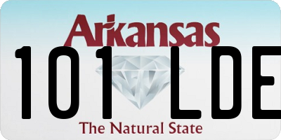 AR license plate 101LDE