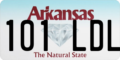 AR license plate 101LDL