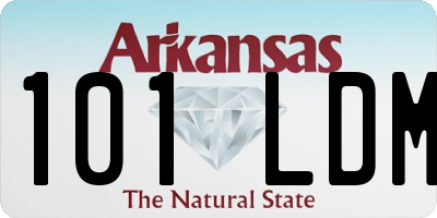 AR license plate 101LDM