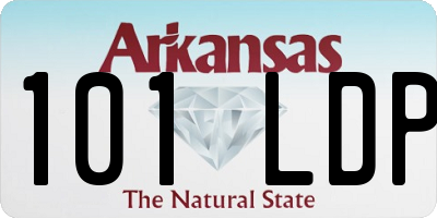 AR license plate 101LDP