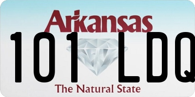 AR license plate 101LDQ