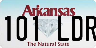 AR license plate 101LDR