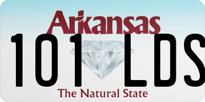 AR license plate 101LDS