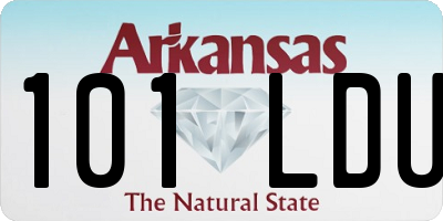 AR license plate 101LDU
