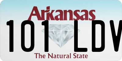 AR license plate 101LDV