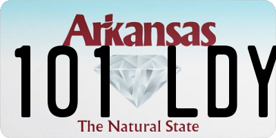 AR license plate 101LDY