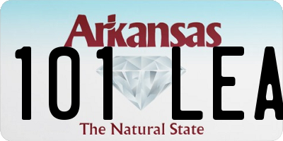 AR license plate 101LEA