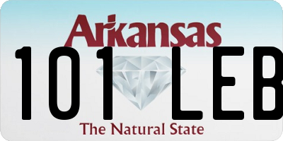 AR license plate 101LEB