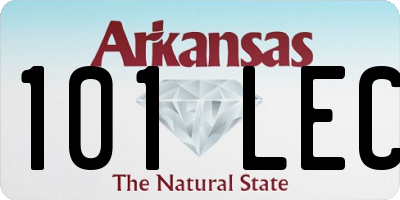 AR license plate 101LEC