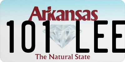 AR license plate 101LEE