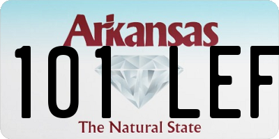 AR license plate 101LEF
