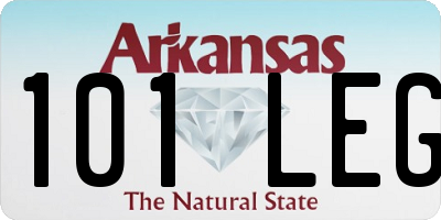 AR license plate 101LEG
