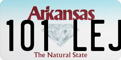 AR license plate 101LEJ