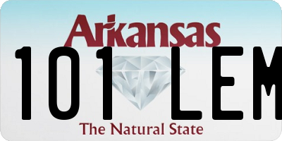 AR license plate 101LEM