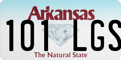 AR license plate 101LGS