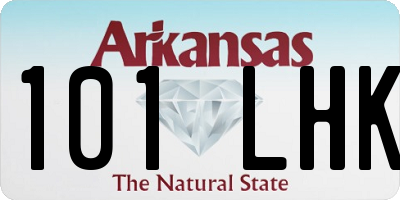 AR license plate 101LHK
