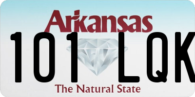 AR license plate 101LQK