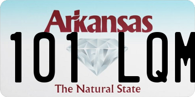 AR license plate 101LQM