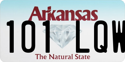 AR license plate 101LQW
