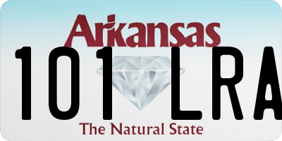 AR license plate 101LRA