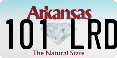 AR license plate 101LRD