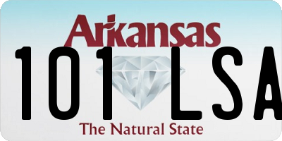 AR license plate 101LSA