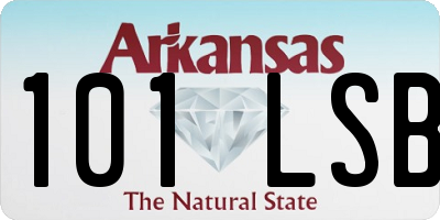 AR license plate 101LSB