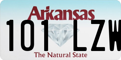 AR license plate 101LZW