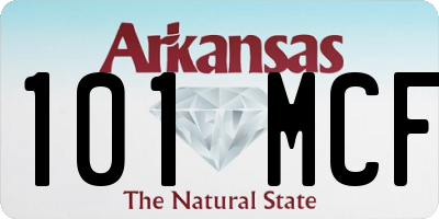 AR license plate 101MCF