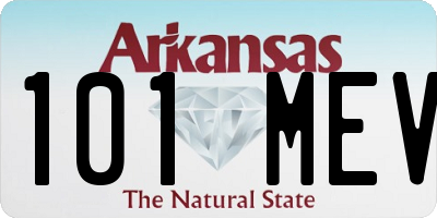 AR license plate 101MEV