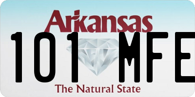 AR license plate 101MFE