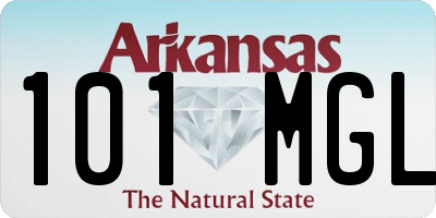 AR license plate 101MGL