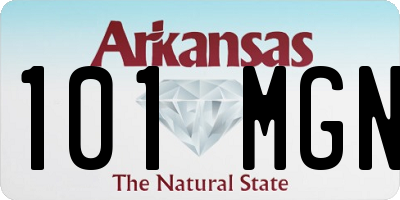 AR license plate 101MGN