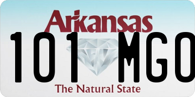 AR license plate 101MGO