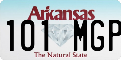AR license plate 101MGP