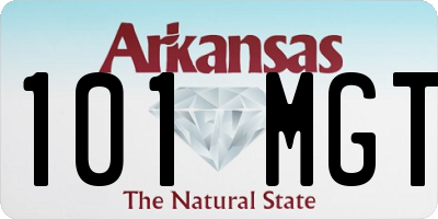 AR license plate 101MGT