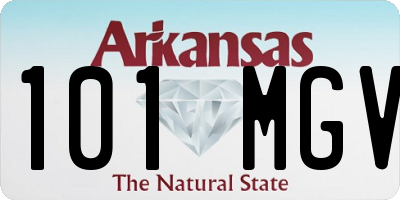 AR license plate 101MGV