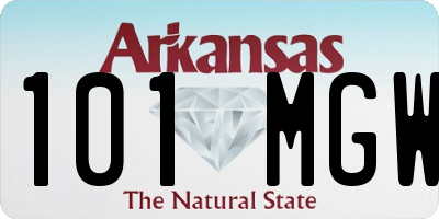 AR license plate 101MGW