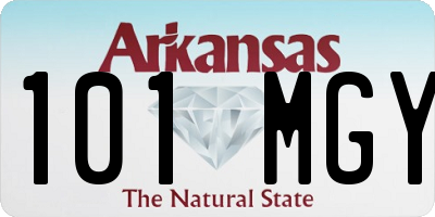 AR license plate 101MGY