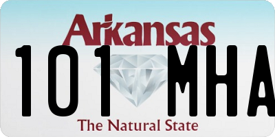 AR license plate 101MHA